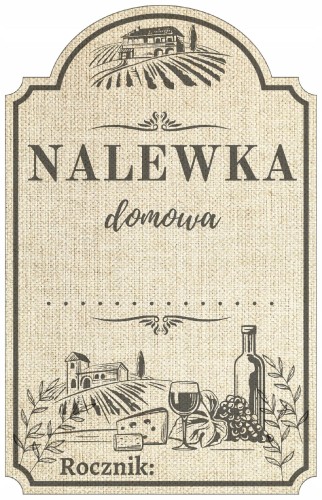Etykiety Naklejki na Nalewkę folia wodoodporne 50szt