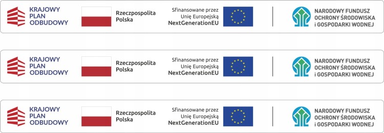 NAKLEJKA Program NaszEauto dofinansowanie na auto KPO 464x40mm NOWA 3szt