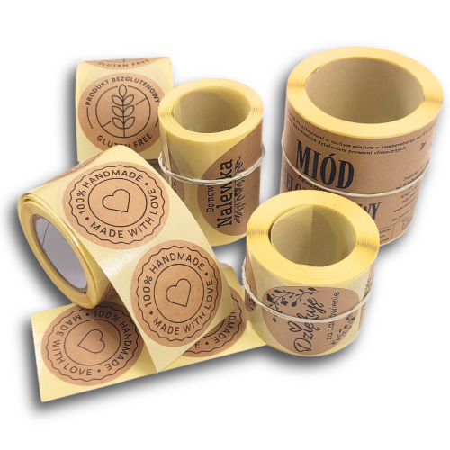 etykiety-samoprzylepne-ekologiczne-kraft-na-rolce-personalizowane