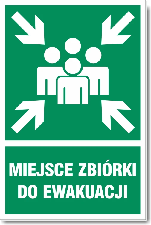 MIEJSCE ZBIÓRKI DO EWAKUACJI Tablica